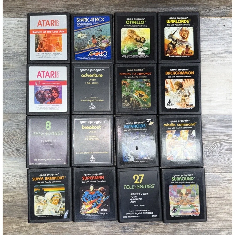 Atari 2600 Game Cartridge Bundle-16 Different Games Included / Untested - Picture 1 of 10